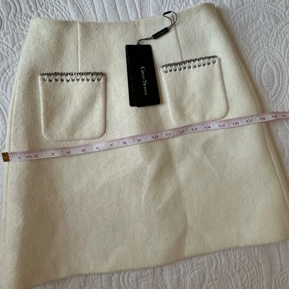 Givh Shyh . A beige mini skirt with pockets. Size XS. - Picture 6 of 10